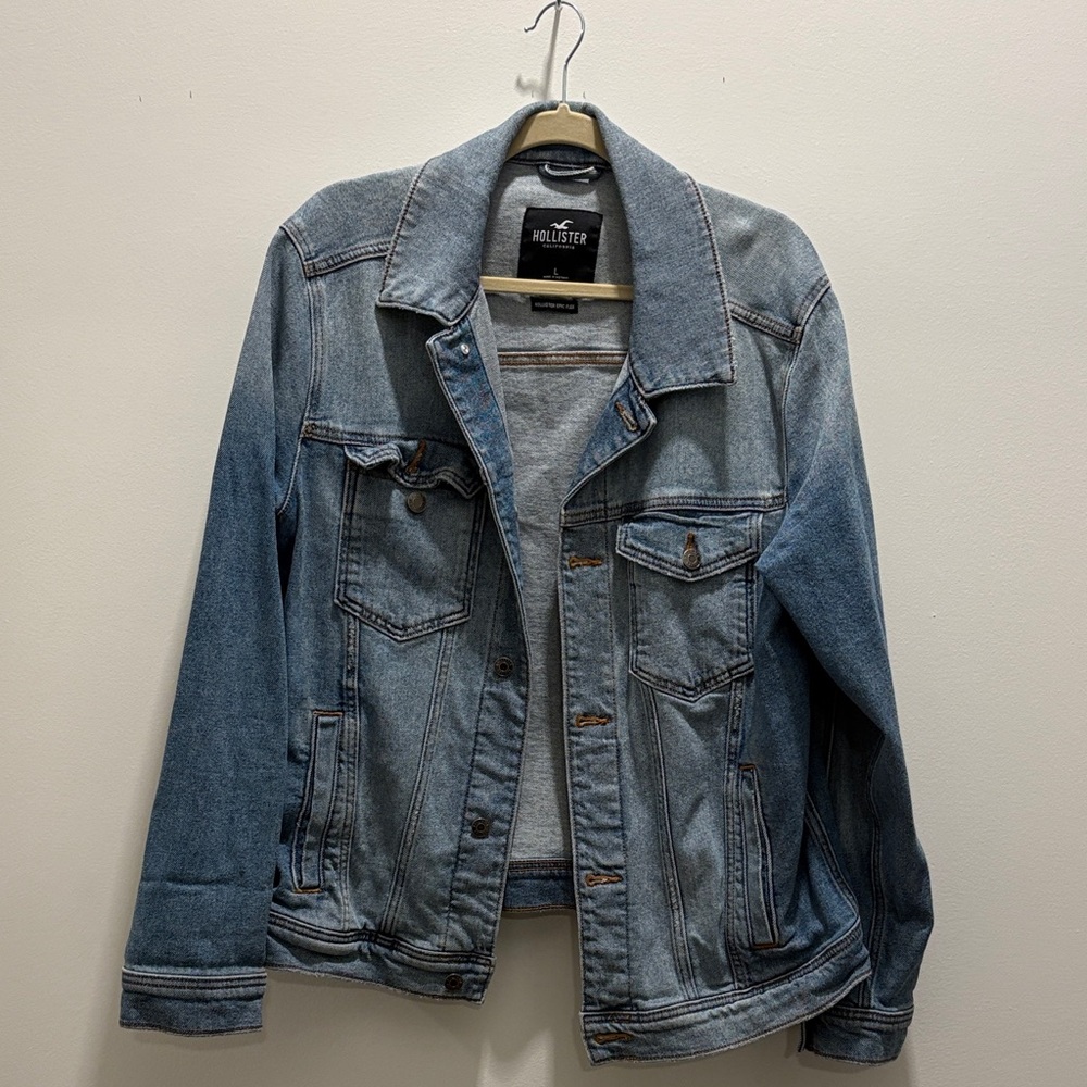 Hollister Light Blue Epic Flex Jacket